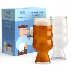 Rosendahl Copo de cerveja Holmegaard Mikkeller IPA de 500 ml (conjunto de 2), para entusiastas da IPA - copos altos, cônicos, aromáticos para cerveja de trigo, cerveja pálida, mais, versáteis para (Cervejas)