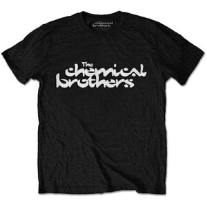 Camiseta masculina com logotipo The Chemical Brothers | Mercadoria oficialmente licenciada, Preto, GG (CDs)