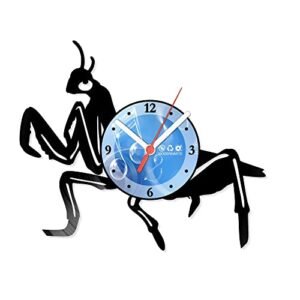 Relógio De Parede Disco Vinil Animais - Louva Deus - VAN-043 (Discos de Vinil)