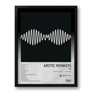 Quadro com Moldura Spotify Álbum AM Arctic.Monkeys - Tam. 33x43cm (Discos de Vinil)