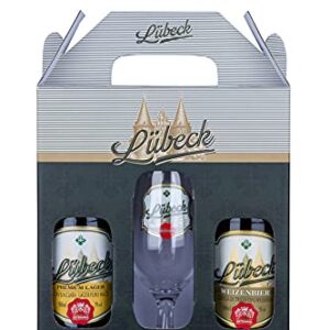 Kit Lübeck 1 Lager - 1 Weizenbier- 1 Taça Lübeck Cerveja - Packs de Craft Beer (Cervejas)