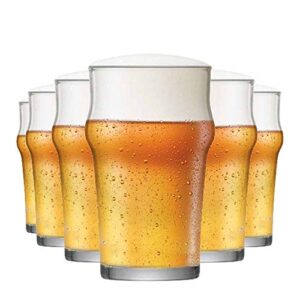 Ruvolo, Jogo de Copo Nonic P, Copo de Vidro para Cerveja 6 pcs 305ml (Cervejas)