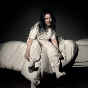 BUY ART FOR LESS Pôster de arte do álbum Billie Eilish oficialmente licenciado - 61 x 91 cm - Impressão decorativa - Papel pôster - Pronto para emoldurar (CDs)
