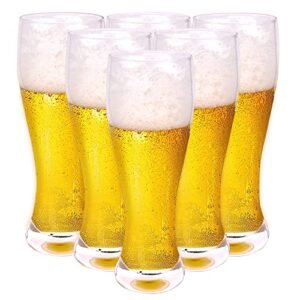 BPFY Conjunto de 6 copos de cerveja de 510 g Pilsner Copos de cerveja artesanais copos de cerveja copos de cerveja bar copos de cerveja pub copos de cerveja clássicos para homens (Cervejas)