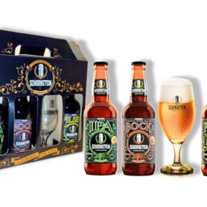 Kit de Cerveja Artesanal para Presente - Schornstein 3 Garrafas 500 ml + Taça 350 ml (Cervejas)