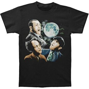 Liquid Blue Camiseta masculina Three Stooges Moon, Preto, M (CDs)