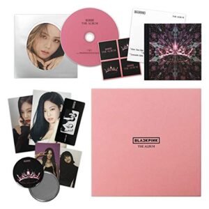 THE ALBUM [ VERSION #2 ] - BLACKPINK 1st Full Album CD + Photobook + PostCard Set + Credits Sheet + Lyrics Booklet + Photocards + Postcards + Sticker + FREE GIFT (CDs)