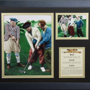 Legends Never Die Colagem de fotos emoldurada colorida The Three Stooges, 28 x 35 cm (CDs)