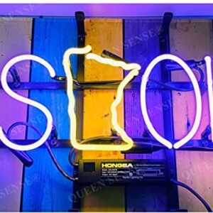 Queen Sense 14" X 10" Skol Para Vikings Neon Sign Light Man Cave Bar Pub Cerveja Presente Lâmpada A114Skol (Cervejas)