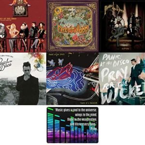 Panic! at the Disco: Complete 6 Studio Albums CD Collection with Bonus Art Card (Pray for the Wicked / Death of a Bachelor / A Fever You Can't Sweat Out and More) (CDs)