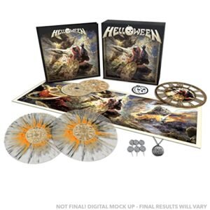 Helloween - Limited Boxset includes 2LP's on Clear with Orange & Black Splatter Vinyl, 2CD's, Unique Helloween Clock, Album Cover Print, Six Pins, A Chain, A Patch & Certificate [Import] - Helloween (Discos de Vinil)