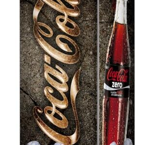 Adesivo Envelopamento Geladeira Frente Lados Whisky Cerveja frases bebidas varios temas (CC287 Coca Cola Zero) (Cervejas)