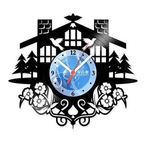 Relógio De Parede Disco Vinil Diversos - Cuco - VDI-110 (Discos de Vinil)