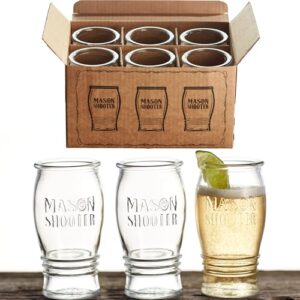 Conjunto de 6 copos de cerveja Pilsner para degustação de cerveja, amostras de bebidas, copos pequenos, dia dos pais, belga, bourbon, licor, vinho, suco, tulipa, presente exclusivo de bar (Cervejas)