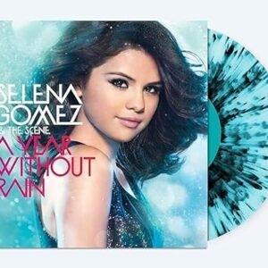 Selena Gomez & The Scene - A Year Without Rain [Transparent Ice Blue/Black Splatter Vinyl] - Selena Gomez & The Scene (Discos de Vinil)