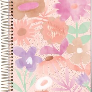 Jandaia - Caderno Espiral Universitário CD 1 Matéria 80 Fls La Creme Flores Fundo Poá FSC (CDs)