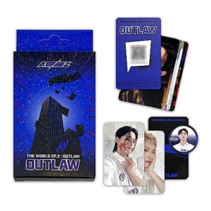 ATEEZ - [THE WORLD EP.2 : OUTLAW] (PLATFORM VER.) Case + Mini Card + Image Card + Photocard 1 + Photocard 2 + Photocard 3 + Sticker + 2 Pin Button Badges + 4 Extra Photocards - ATEEZ (CDs)