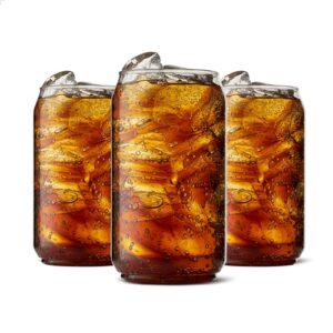 TOSSWARE Conjunto de 12 latas de cerveja de plástico premium, recicláveis, inquebráveis e transparentes, 12 unidades (pacote com 1) (Cervejas)