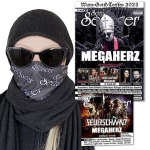 Sonic Seducer 07-08/2023 inkl. stilvoller Mund-Nasen-Abdeckung: + Sonic Seducer 07-08/2023 + CD: Megaherz + Depeche Mode + Feuerschwanz + Within ... Mark Benecke + 30 Seconds To Mars + WGT 2023 (CDs)