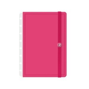 Capa e Contracapa Iscool Disc Para Caderno P Solid Colors Pink (Discos de Vinil)