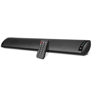 Soundbar, Sound Bar, Barra de Som BS-41 para TV, 2.0 Canais com Bluetooth, Caixa Home Theater para Parede, Sistema Surround com Entradas AUX/Óptica, Compatível com PC, Games e Projetor (Equipamentos)