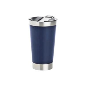 Copo Térmico Cerveja Chopp Inox Com Tampa Abridor 480ml - XTUNED (Azul Escuro) (Cervejas)