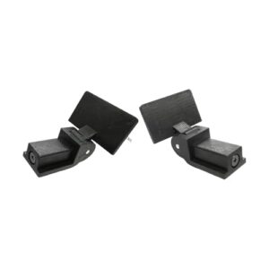 NonMiFyR 2 Dobradiças de Substituição para Tampas de Proteção Contra Poeira, Acessório Robusto, Peça de Reposição para Toca-discos, Compatível com AT E AT LP60 (Equipamentos)