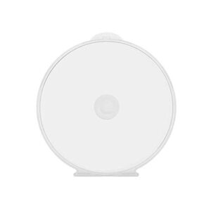 Maxtek Pacote com 50 capas de CD DVD Clamshell redondo transparente, com trava (CDs)