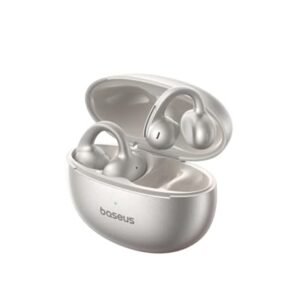 Baseus Bowie MC1 Pro Fones de ouvido abertos, áudio sem fio de alta resolução com LDAC, som de CD acústico HiFi4, design CurveFit Comfort com anel em U, SuperBass 2.0, DNN 4 mídicos AI Clear Calls (CDs)