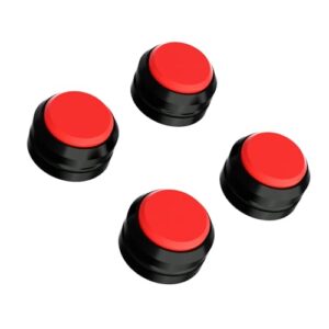 Preffair Altifalante de áudio Alumínio/Silicone Pés de isolamento de toca-discos Amortecedor de vibração Almofada de absorção de choque para amplificador, pré-amplificador, dispositivos DAC, 4 peças (Equipamentos)