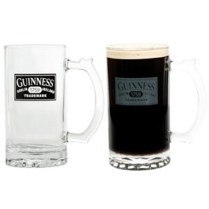 LORD'S ROCKS Copos de cerveja Guinness de 500 ml, pacote duplo, regatas compatíveis com o logotipo Guinness 1759 | Mercadoria oficial certificada | Presente ideal para amantes de cerveja (Cervejas)