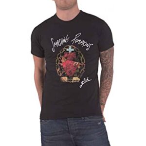 The Smashing Pumpkins Camiseta de algodão unissex para adultos (2GG) (preta) (CDs)