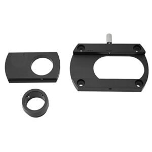 Placa de braço de conversão para toca-discos LP Turntable, leve, 20 mm, furo interno, preto, processo de conversão de fono, processo de jateamento de areia para toca-discos de vinil (Equipamentos)