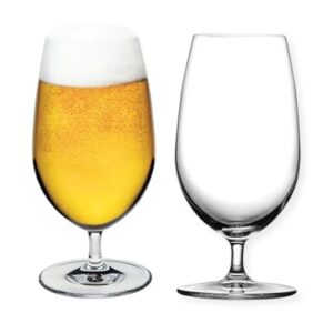 Jogo 2 Taças De Cerveja/Chopp 410ml Cristal Mais Resistente Bebidas Drinks Presente Casamento Mesa Posta Elegante Qualidade Premium (Cervejas)