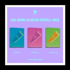 THE BOYZ THRILL-ING 6º Mini Álbum Versão Capa + Mini Cartão QR + Cartão Fotográfico Selfie Oficial + Rastreamento Selado (Aleatório) (versão Bang) (CDs)