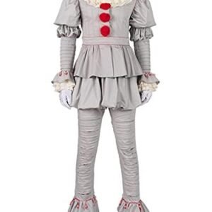 Banbas Pennywise Cosplay Costumes Outfit Costume Customized Full Set Excluding Shoes Halloween (Customizecd) (CDs)
