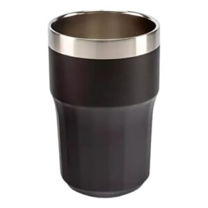Copo Térmico Inox 384ml Cerveja Tumbler – Parede Dupla Design Premium Conserva Temperatura (Preto) (Cervejas)