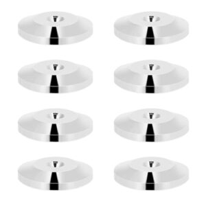 Cryfokt Base de Choque para Alto-falante de Cobre Universal, Pés de Separação, Disco de Piso, Amplificador de Alto-falante, CD, DVD Player, Gravador de Toca-discos, 25 X 4 Mm, Pacote Com 8 Ouro (Equipamentos)