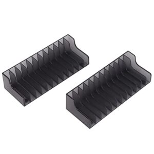 Fayelume 2 PCS CD Holder, CD Rack, Video Game Storage Rack, ABS Multi Functional, Replacement For Switch Switch Lite, 156 X 60 X 41 MM (CDs)