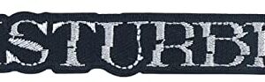 C&D Visionary Logotipo Disturbed Patch, preto, branco (CDs)