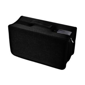 alavisxf xx Capa para CD, capa protetora de nylon para DVD com capacidade para 160 unidades, bolsa organizadora de armazenamento de disco portátil para carro e casa (preto 160, capacidade 160) (CDs)