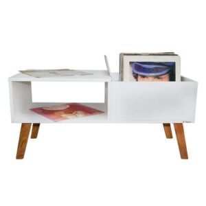 Nicho Estante Para Toca Discos e Para Discos de Vinil Retrô (Equipamentos)