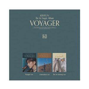 KIHYUN - VOYAGER (1st Single Album) CD + Extra Photocards Set (The 1st Journey ver.) (CDs)
