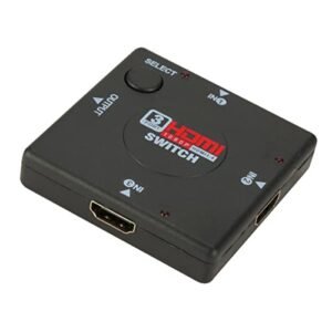Adaptador HDMI Switch 3 Entradas com 1 Saída Divisor Multi Aparelhos no Mesmo Monitor Full HD 1080p (Equipamentos)