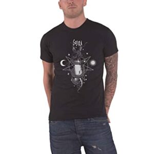 Gojira Camiseta masculina Serpent Moon preta, Preto, GG (CDs)