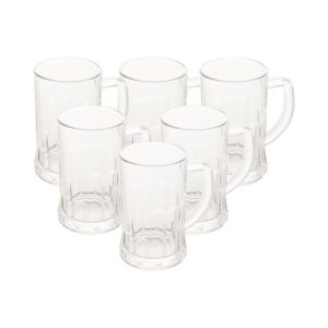 LYOR - Conjunto 6 Canecas de Chopp e Cerveja de Vidro Frankfurt 600ml (Cervejas)
