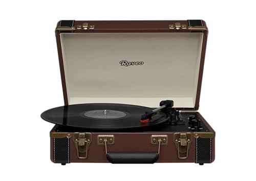 Raveo Vitrola Sonetto Volare com Conexão Bluetooth, USB Reproduz e Grava, Rádio FM, Saída Auxiliar e Bivolt (Discos de Vinil)