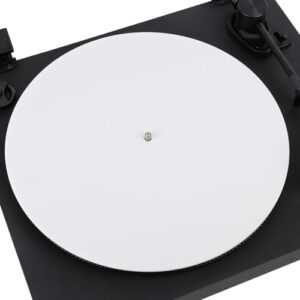 Tapete de prato para toca-discos de acrílico branco para todos os jogadores de vinil, tapete de disco antivibração de 30,5 cm (Equipamentos)