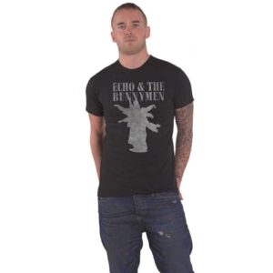 Camiseta Echo & The Bunnymen Silhuetas Banda Logo Oficial Masculina Preta, Preto, P (CDs)