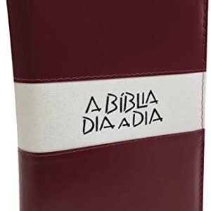 Bíblia dia a dia 2020 - luxo liso vinho/ branco glitter - Paulinas Editora (Vinhos)